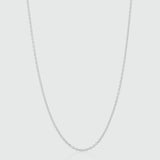 Paddington 9ct White Gold Medium Trace Chain-Auree Jewellery