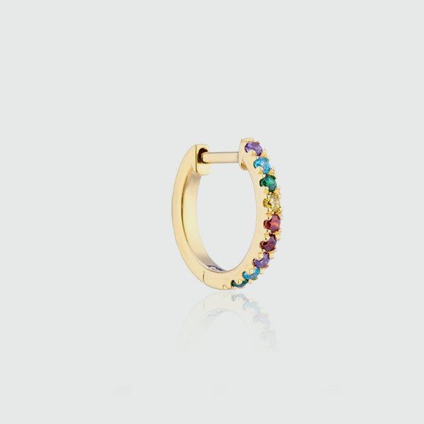 Rowfant Single Rainbow Charity Hoop Earring