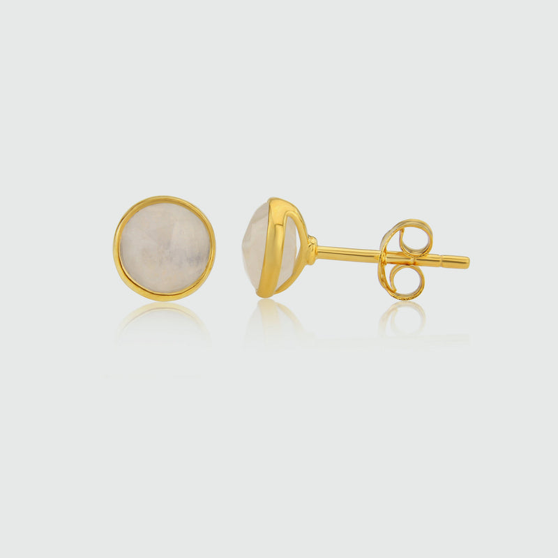 Savanne Gold Vermeil & Moonstone Stud Earrings
