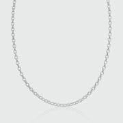 Shalcomb Sterling Silver Belcher Link Necklace-Auree Jewellery