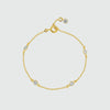 Sofia 18ct Yellow Gold Vermeil & Cubic Zirconia Bracelet-Auree Jewellery