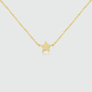 Soho Yellow Gold Vermeil Star Necklace-Auree Jewellery