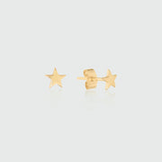 Soho 9ct Gold Mini Star Stud Earrings-Auree Jewellery