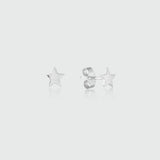 Soho Sterling Silver Mini Star Stud Earrings-Auree Jewellery