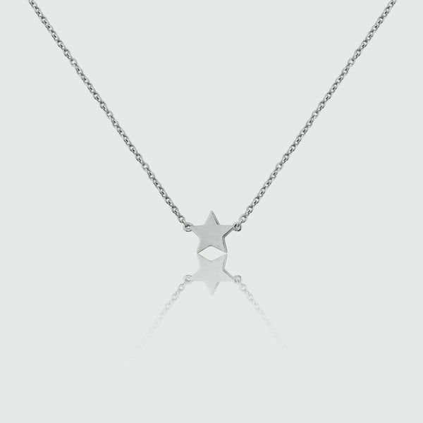 Soho Sterling Silver Star Necklace-Auree Jewellery