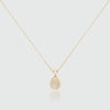 Thurloe White Pearl & 9ct Gold Pendant-Auree Jewellery