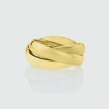 Walton Yellow Gold Russian Wedding Ring 4mm-Auree Jewellery