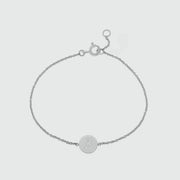 Pre-Engraved Westwick Silver Disc Bracelet-Auree Jewellery