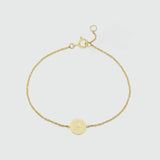 Westwick Yellow Gold Vermeil Disc Bracelet-Auree Jewellery