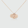 Westbourne 9ct Rose Gold Disc Trio Necklace-Auree Jewellery