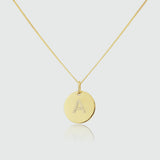 Westbourne 9ct Gold Disc Pendant (No Chain)