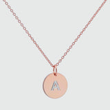 Westwick Rose Gold Vermeil Disc Pendant-Auree Jewellery