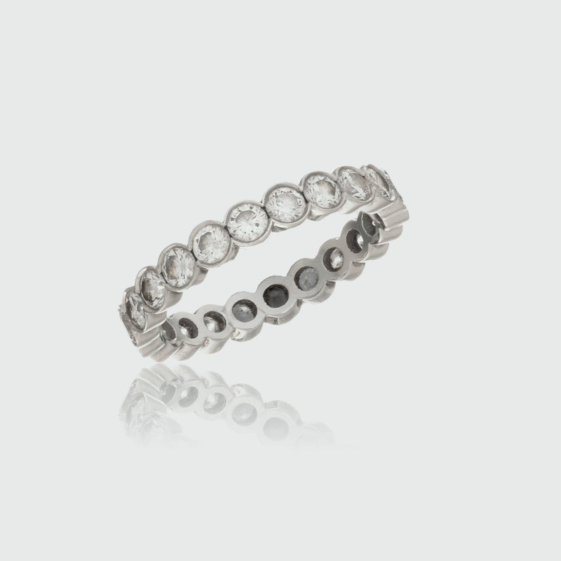 Windsor Scalloped Edged Diamond Eternity Ring-Auree Jewellery