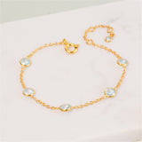 Antibes Blue Topaz & Gold Vermeil Jewellery Set-Auree Jewellery