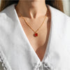 Barcelona July Birthstone Carnelian & Gold Vermeil Jewellery Set-Auree Jewellery