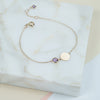 Bali  9ct Gold Amethyst February Birthstone Bracelet-Auree Jewellery