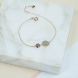 Bali  9ct Gold Smokey Quartz November Birthstone Bracelet-Auree Jewellery