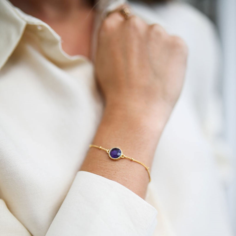 Barcelona Birthstone Gold Vermeil Bracelet-Auree Jewellery