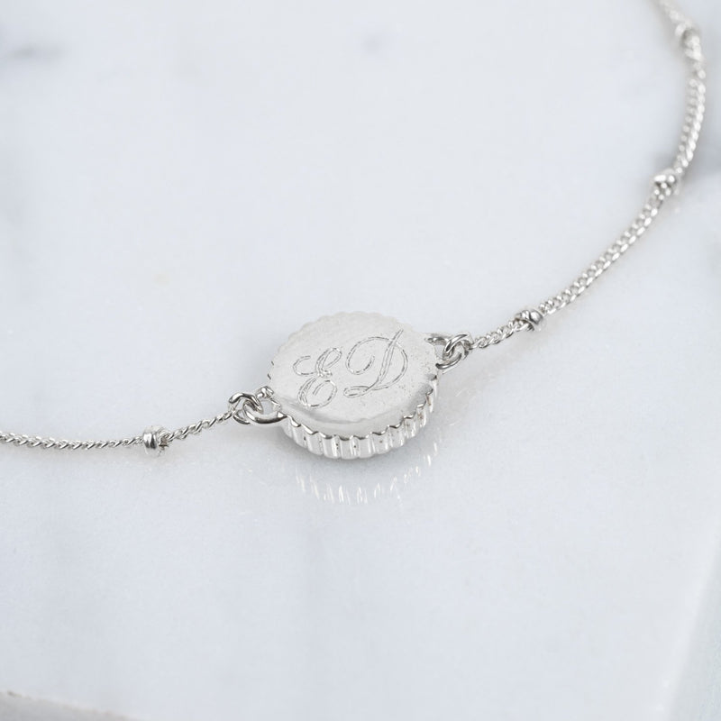 Barcelona Silver June Moonstone Birthstone Bracelet-Auree Jewellery