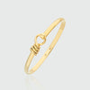 Bayswater Gold Vermeil Rope Bangle-Auree Jewellery