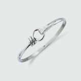 Bayswater Solid Sterling Silver Rope Bangle-Auree Jewellery