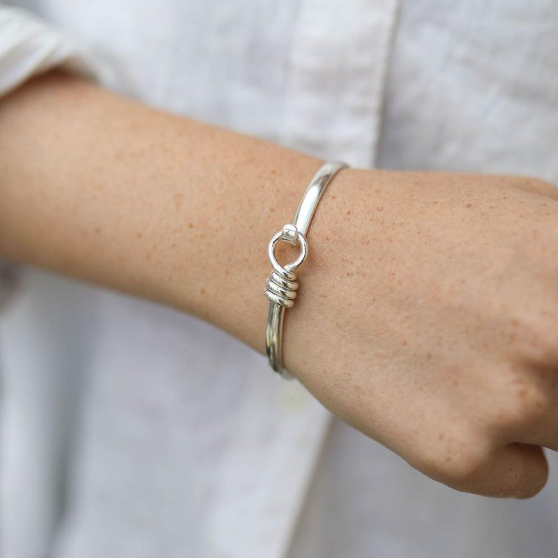Bayswater Solid Sterling Silver Rope Bangle