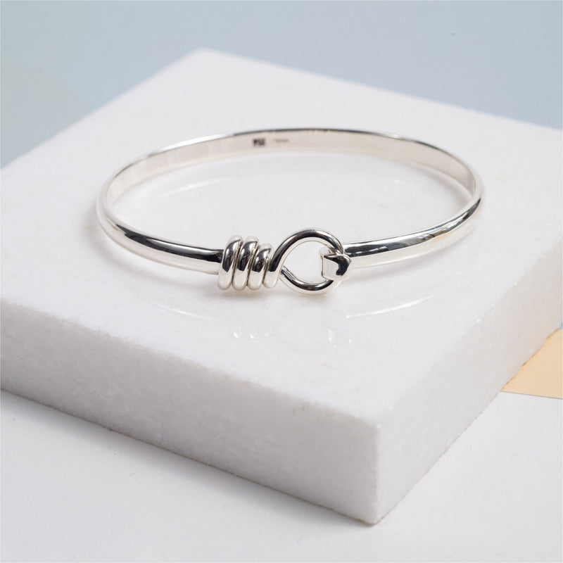 Bayswater Solid Sterling Silver Rope Bangle