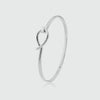 Boltons Silver Tear Drop Bangle-Auree Jewellery