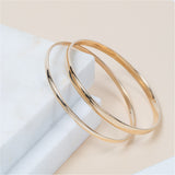 Brompton 9ct Yellow Gold Bangle-Auree Jewellery