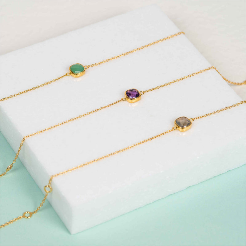 Brooklyn Chrysoprase & Gold Vermeil Bracelet
