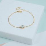 Bracelets & Bangles - Brooklyn Green Amethyst & Gold Vermeil Bracelet