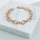 Compton Gold Vermeil Oval Trace Bracelet