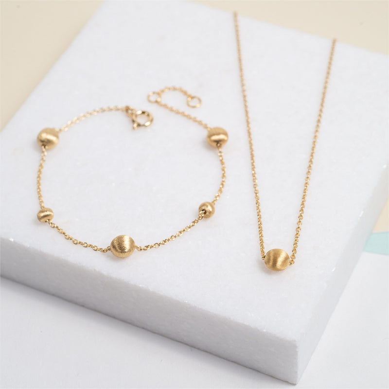 Garda 18ct Yellow Gold Vermeil Nugget Bracelet