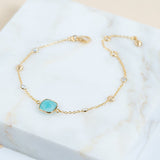 Iseo Amazonite & Gold Vermeil Bracelet