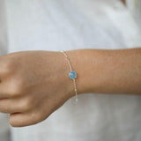 Bracelets & Bangles - Iseo Blue Chalcedony & Sterling Silver Bracelet