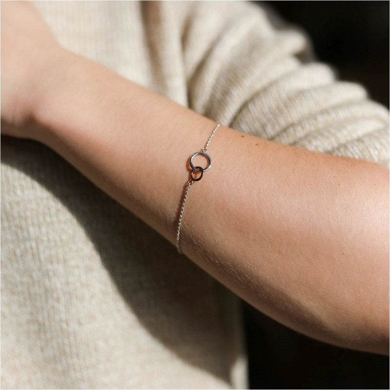 Bracelets & Bangles - Kelso Sterling Silver & Rose Gold Bracelet