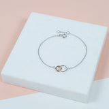 Bracelets & Bangles - Kelso Sterling Silver & Rose Gold Bracelet