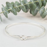 Ledbury Solid Sterling Silver Hook Bangle-Auree Jewellery