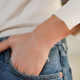 Bracelets & Bangles - Sofia Sterling Silver & Cubic Zirconia Bracelet