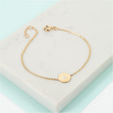 Westwick Yellow Gold Vermeil Disc Bracelet-Auree Jewellery