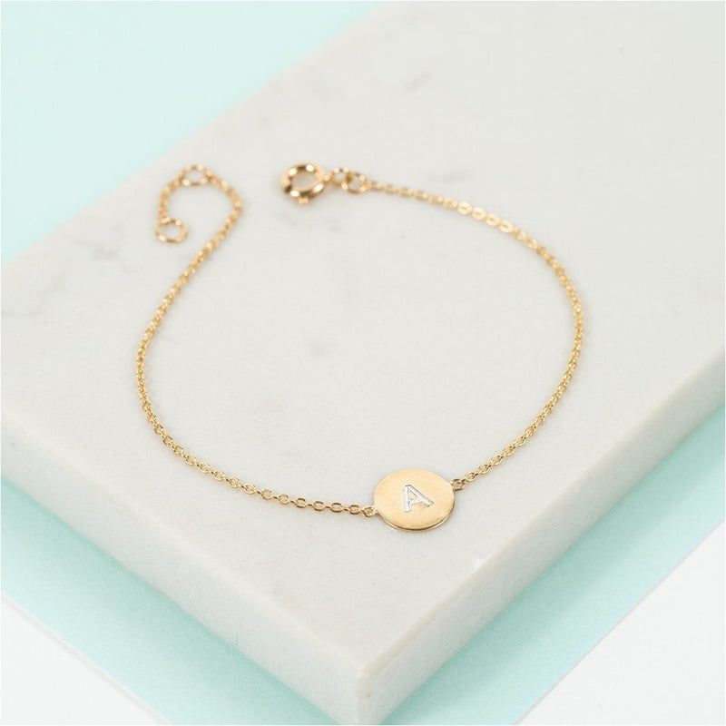 Westwick Yellow Gold Vermeil Disc Bracelet-Auree Jewellery