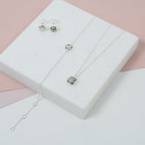 Brooklyn Green Amethyst & Sterling Silver Jewellery Set-Auree Jewellery