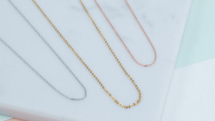 Marylebone 9ct Rose Gold Fine Trace Chain-Auree Jewellery