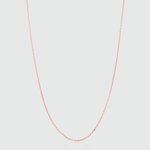 Marylebone 9ct Rose Gold Fine Trace Chain-Auree Jewellery