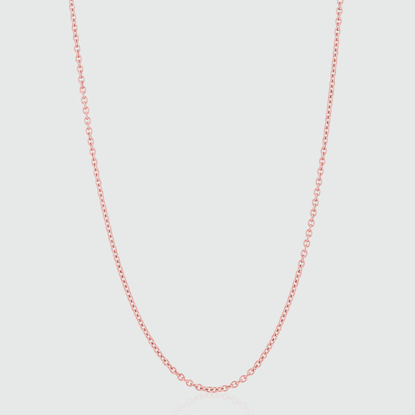 Paddington 9ct Rose Gold Medium Trace Chain-Auree Jewellery