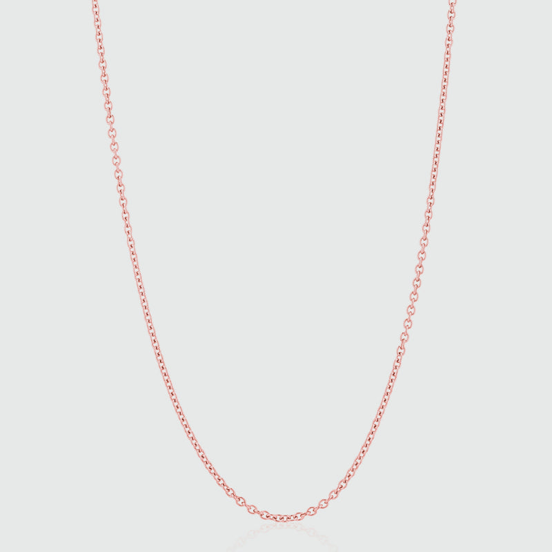 9ct Rose Gold 16-18 Heavy Weight Chain