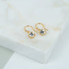 Barcelona April Crystal Birthstone Hook Earrings-Auree Jewellery
