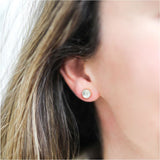 Barcelona April Crystal Birthstone Stud Earrings-Auree Jewellery