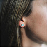 Barcelona December Turquoise Birthstone Stud Earrings