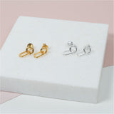 Bramerton Gold Vermeil Heritage Rectangle Earrings